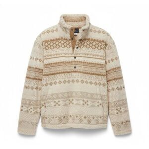 #804. Alpine Design Khaki Isle 1/2 Snap Sherpa Pullover NWT